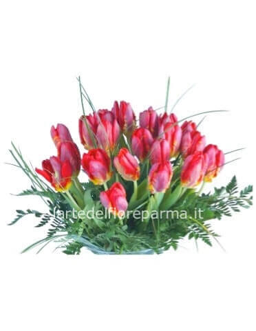 Bouquet di tulipani rosa o altri colori secondo disponibilità stagionale e del negozio
