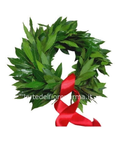 Coroncina di alloro per laurea corredata di scatola regalo utile anche per la conservazione